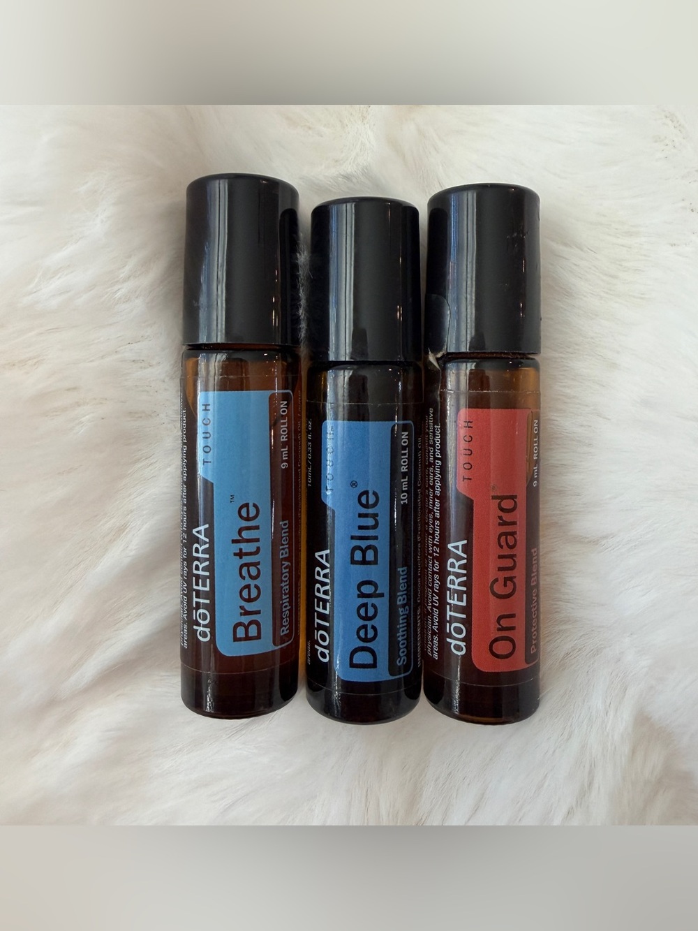 Doterra Touch Roll On Essential Oils: Breathe, Deep Blue, On Guard